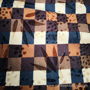 African Warp Velvet Wholesales Cheap Polyester Calico Fabric